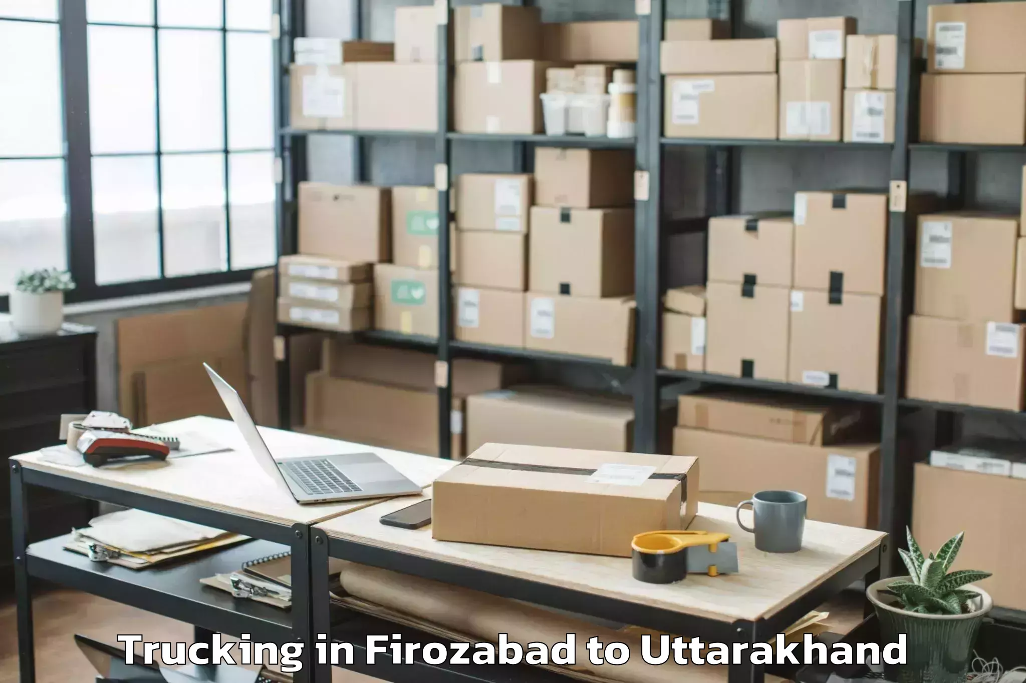 Book Firozabad to Dehradun Airport Ded Trucking Online